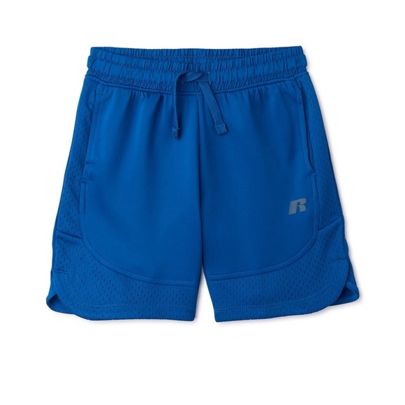 NWT Russell Boys Level Up Shorts, Size 10/12, Color Blue Ocean - Picture 1 of 10